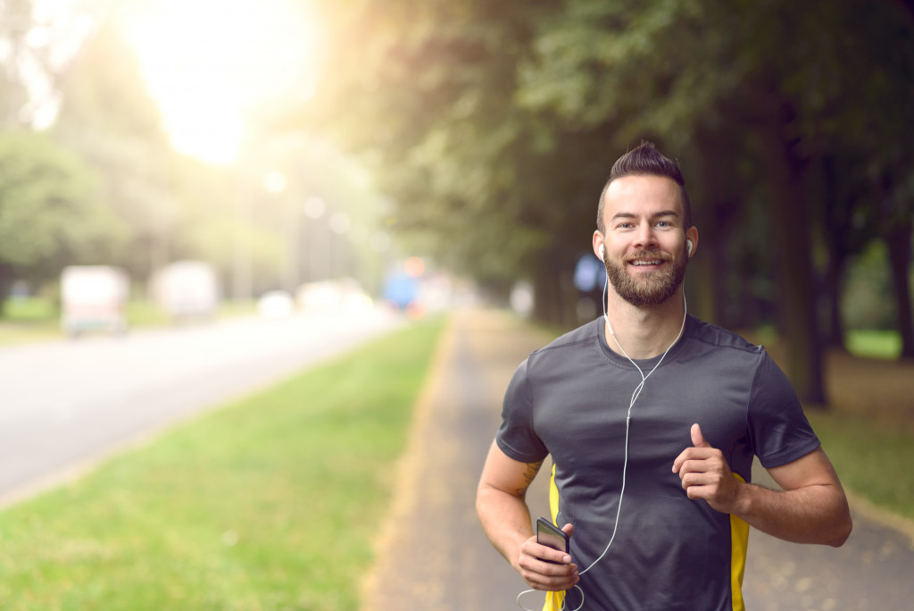 man running